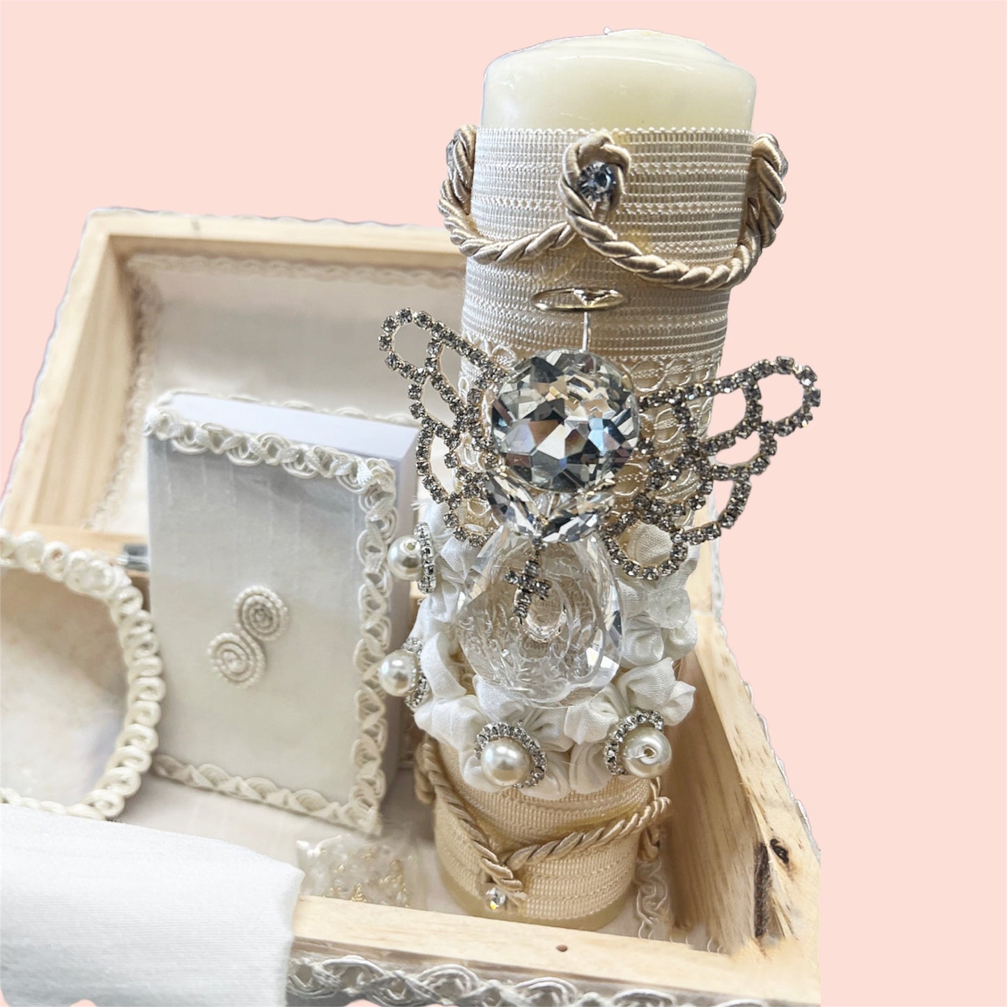 Crystal Angel Wooden Box